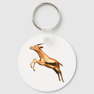 Leaping Gazelle Key Ring