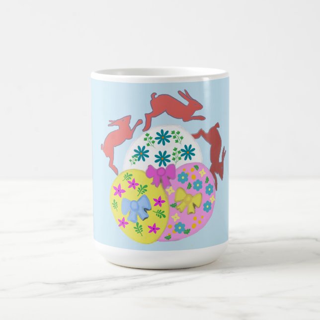 Leaping Hares  Coffee Mug (Center)