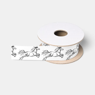 Leaping Horse Satin Ribbon