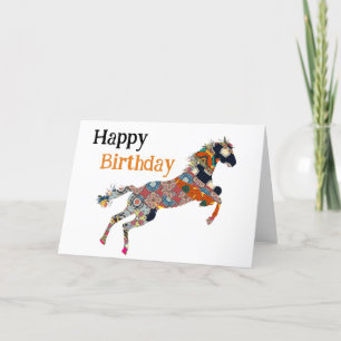 Leaping Horse Thank You Card