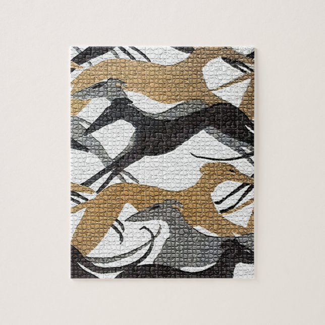 Leaping Hounds Jigsaw Puzzle (Vertical)