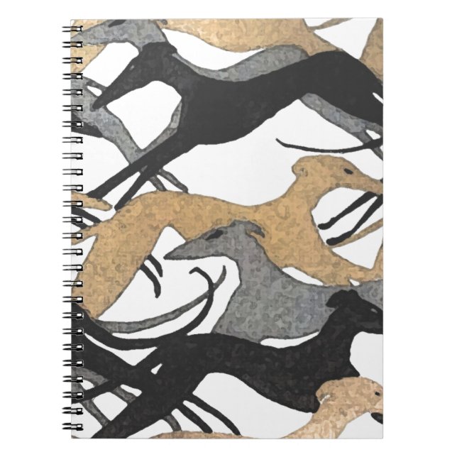 Leaping Hounds Spiral Notebook (Front)