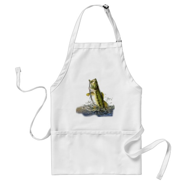 Leaping largemouth bass standard apron (Front)