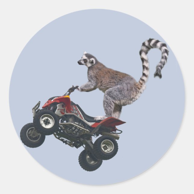 Leaping Lemur Sticker (Front)