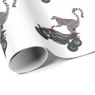 Leaping Lemur Wrapping Paper (choose colour)
