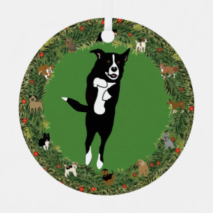 Leaping McNab 5 Christmas Metal Tree Decoration