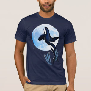 Leaping Orca and Moon Shirts