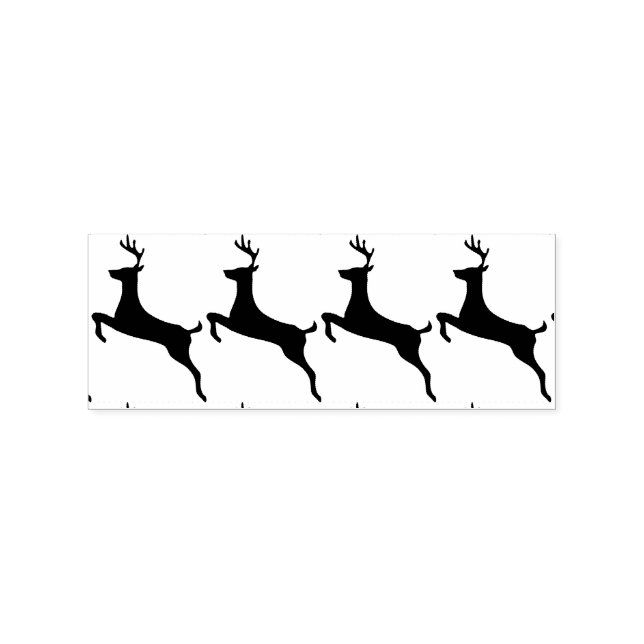 Leaping Red Deer Thunder_Cove Rubber Stamp (Imprint)
