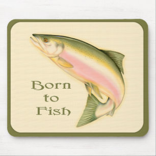 Leaping Salmon Mouse Pad