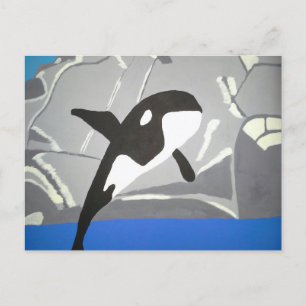 Leaping Whale Postcard