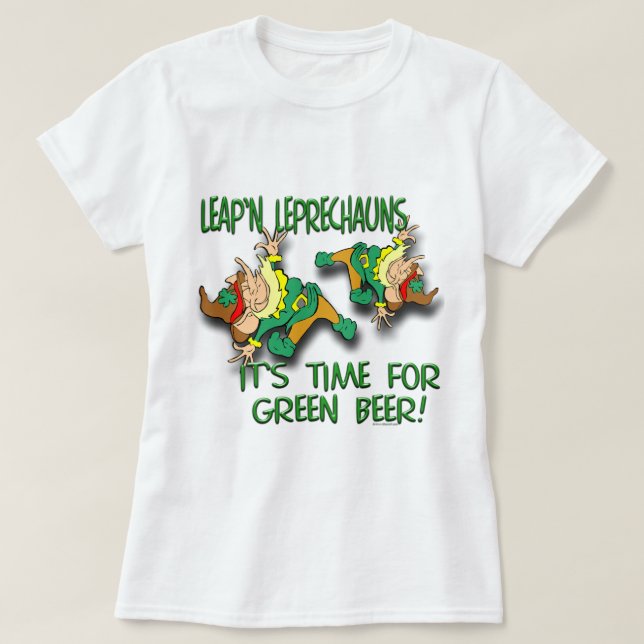 Leap'n Leprechauns T-Shirt (Design Front)