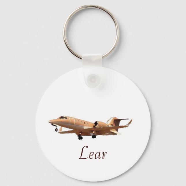 Lear Jet at LAX CLEAN, Lear Key Ring (Front)