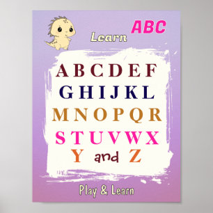 Learn ABC with Dino Poster