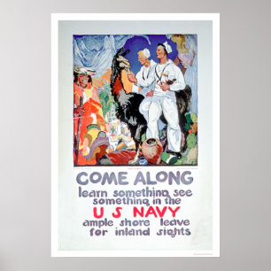 Learn and See Something in the Navy (US02315) Poster