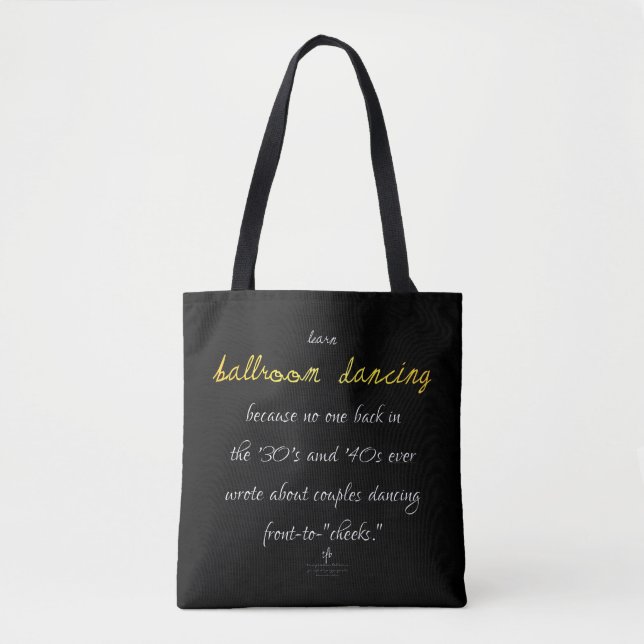Learn Ballroom Dancing Golden Brass Tote Bag (Front)