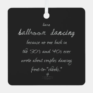Learn Ballroom Dancing Mexican Silver Metal Tree Decoration