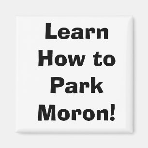 Learn How to Park Moron! Magnet