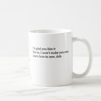 "Learn How to Sew, duh" Mug