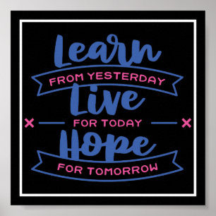 Learn Live Hope Poster