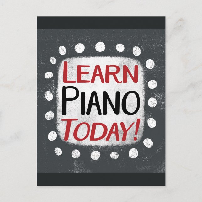 Learn Piano Today Postcard (Front)