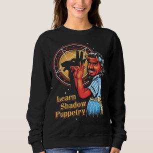 learn shadow pupperty Witchcraft Grunge Emo Goth Sweatshirt