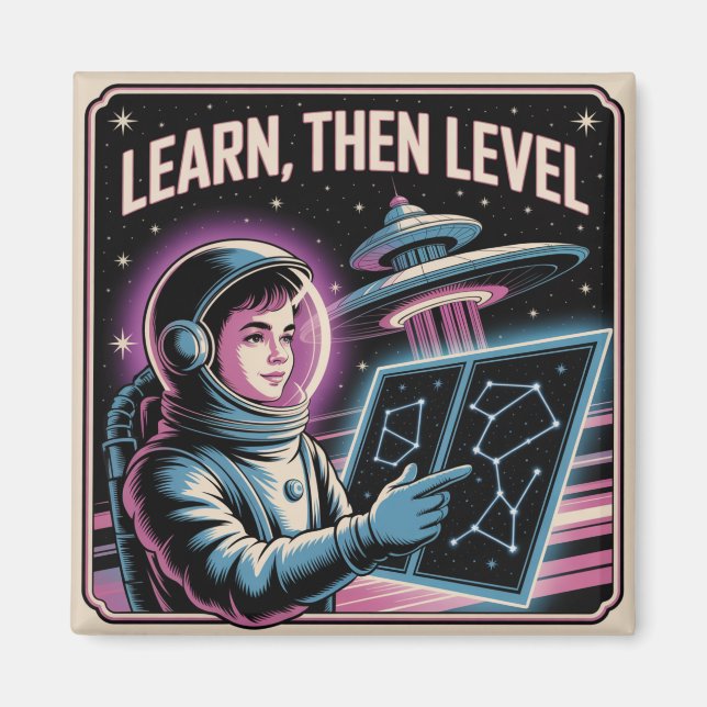 Learn, Then Level Magnet (Front)