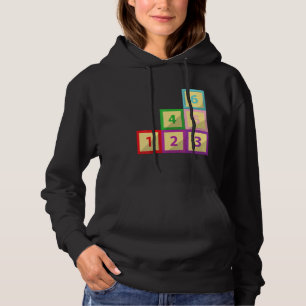 Learn to Count Preschool Educational Designs Hoodie