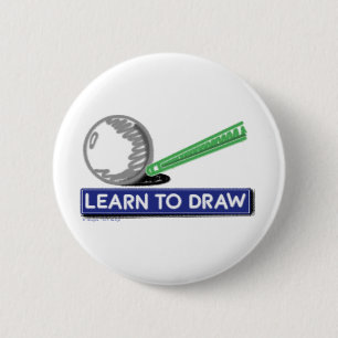 Learn to Draw 6 Cm Round Badge