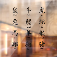 Learn to Read Chinese with Zodiac Animals Black