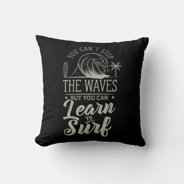 Learn To Surf Cushion (Front)