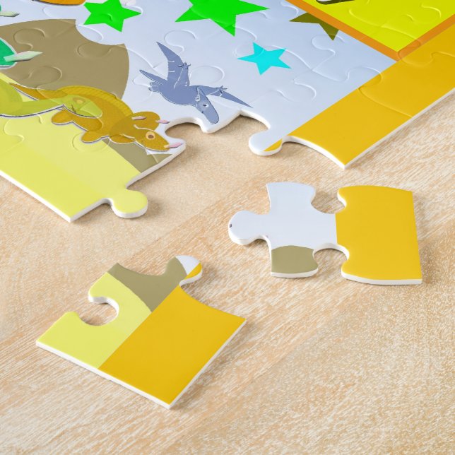 Learn Your ABC With Dinosaurs A to Z Alphabet Jigsaw Puzzle (Side)