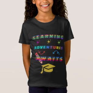 Learning Adventure Awaits, first School Day T-Shirt