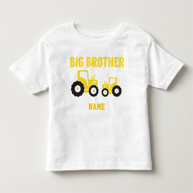 Learning Candy Big Brother Tractor Toddler T-Shirt (Front)