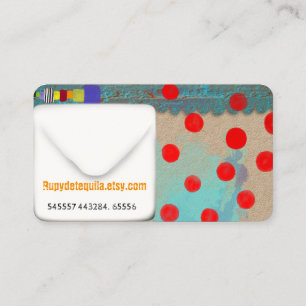 Learning childcare colourful cute business card