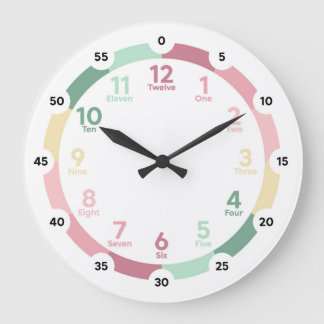 Learning Clock - Soft Pastel
