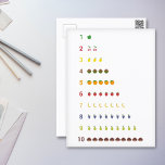 Learning Count to 10 with fruits Postcard<br><div class="desc">Send a fun postcard for a child's birthday to help them learn to count to 10 with fruits (apple,  cherry,  lemon,  hazelnut,  orange,  strawberry,  banana,  grape juice,  pear and chestnut).</div>