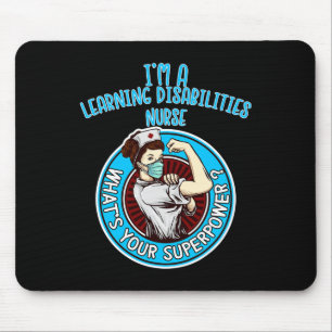 Learning Disabilities Nurse  For Women Nursing App Mouse Pad
