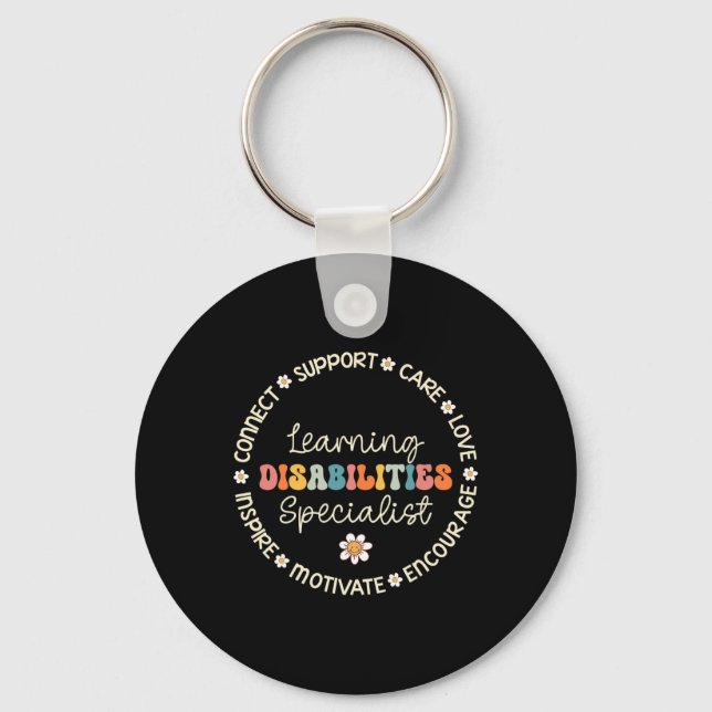 Learning Disabilities Specialist Appreciation Back Key Ring (Front)