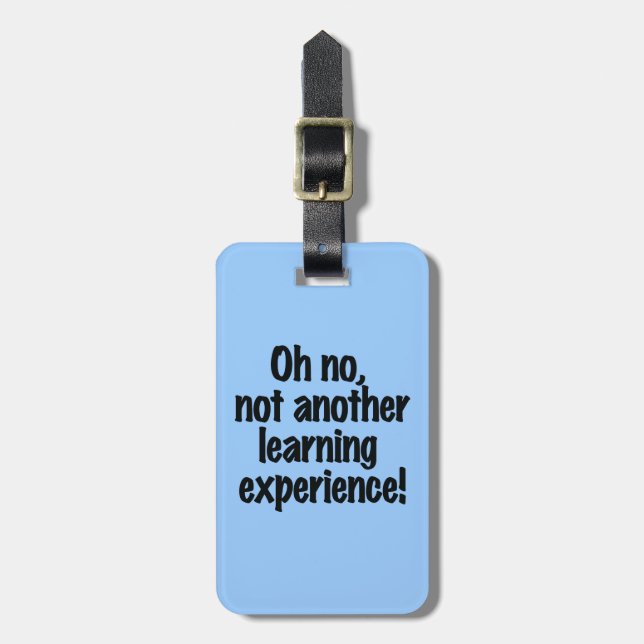 Learning Experience Luggage Tag (Front Vertical)