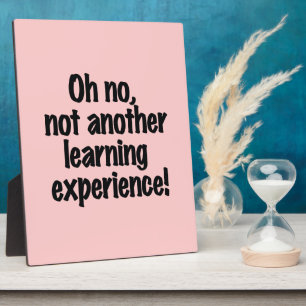 Learning Experience Plaque