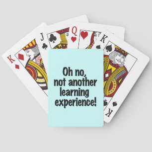 Learning Experience Playing Cards