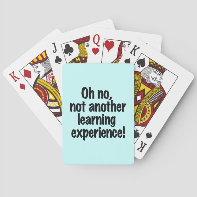 Learning Experience Playing Cards (Back)
