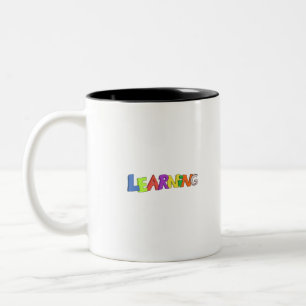 Learning for Teachers and Kids Two-Tone Coffee Mug