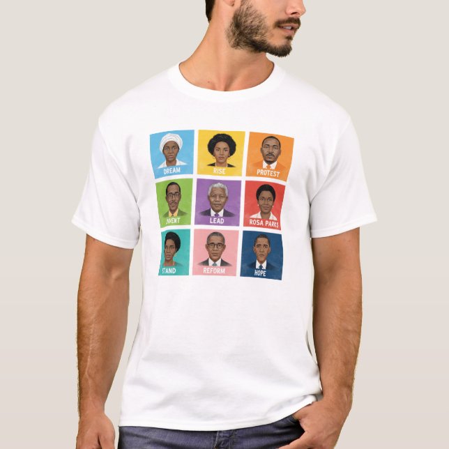 Learning From Black History Inspirational Graphic T-Shirt (Front)