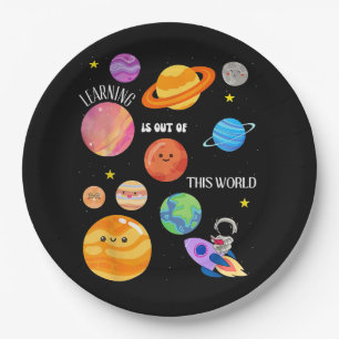 Learning Is Out Of This World Outer Space Science  Paper Plate