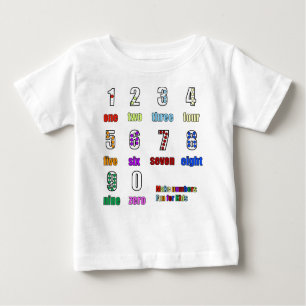 LEARNING NUMBERS FUNTIME BABY T-Shirt