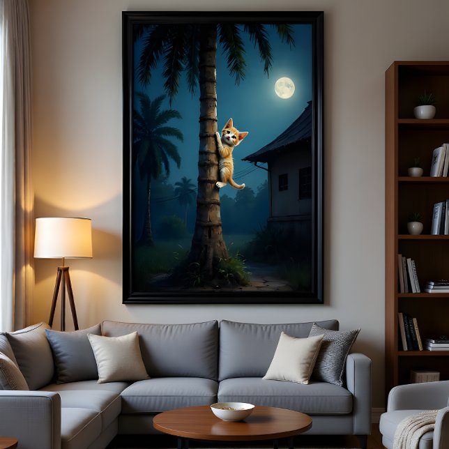 Learning to Climb – Cute Cat Moment Poster (Creator Uploaded)