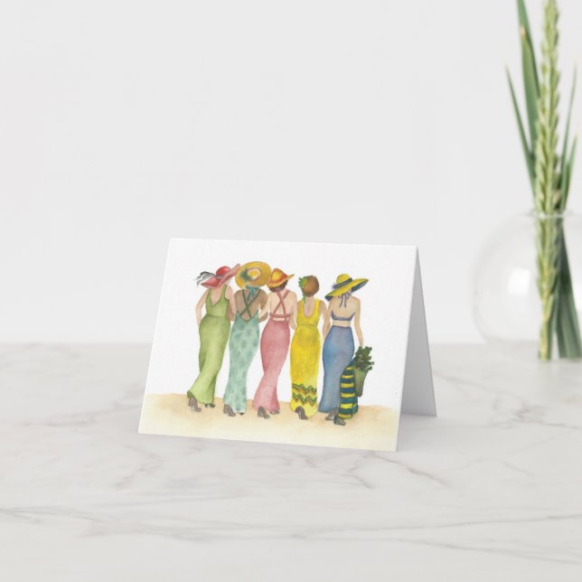 Learning to dance in the rain card (Front)