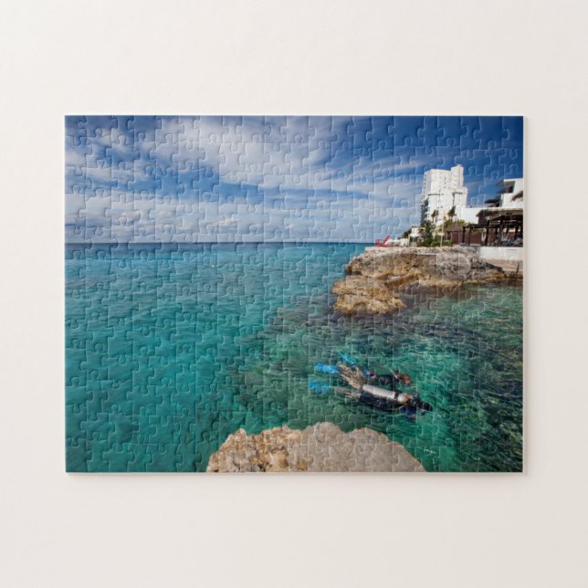 Learning To Scuba Dive, Cozumel Mexico Jigsaw Puzzle (Horizontal)