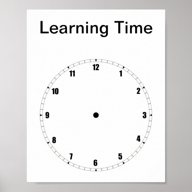 Learning to Tell Time Poster (Front)